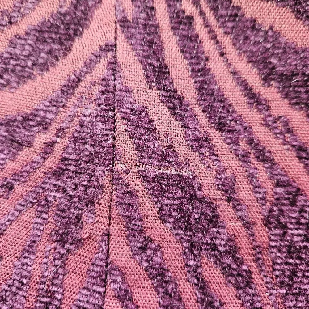 Free People Chenille Zebra Print Drop Waist Pleated Mini Dress in Mulberry 6